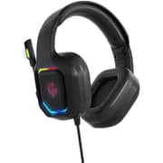 Porodo PDX411BK ESports RGB Wired On Ear Gaming Headset Black