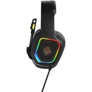 Porodo PDX411BK ESports RGB Wired On Ear Gaming Headset Black