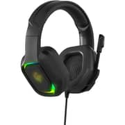 Porodo PDX411BK ESports RGB Wired On Ear Gaming Headset Black