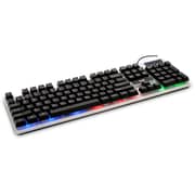 Crown 4 In 1 Keybord + Mouse + Headphone + Mouse Pad Gaming Kit 1.8m Black