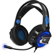 Crown CMGH 3001 Wired Over Ear Gaming Headset Blue