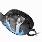 Crown CMGH 3001 Wired Over Ear Gaming Headset Blue