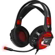 Crown CMGH 3000 Wired Over Ear Gaming Headset Red