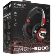 Crown CMGH 3000 Wired Over Ear Gaming Headset Red