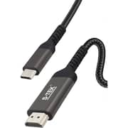 S-tek [2m/6 Ft] Usb Type C To Hdmi Cable, Thunderbolt 3, Hdmi 4k 60hz Uhd Adaptor Compatible For Macbook Pro, Samsung S20, Huawei P20 And Yoga 900, Ipad Pro