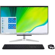 Acer Aspire C24 AIO (2020) Desktop - 11th Gen / Intel Core i5-1135G7 / 23.8inch FHD / 8GB RAM / 512GB SSD / Windows 11 Home / English & Arabic Keyboard / Silver / Middle East Version - [C24-1650]