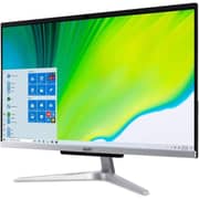 Acer Aspire C24 AIO (2020) Desktop - 11th Gen / Intel Core i5-1135G7 / 23.8inch FHD / 8GB RAM / 512GB SSD / Windows 11 Home / English & Arabic Keyboard / Silver / Middle East Version - [C24-1650]