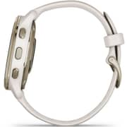 Garmin 0100249612 VENU 2 Plus GPS Smart Watch Cream Gold Stainless Steel Bezel W/Ivory Case and Silicone Band