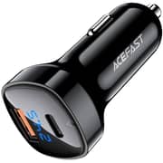 Acefast Dual Port Fast Car Charger Black