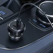 Acefast Dual Port Fast Car Charger Black