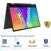 ASUS VivoBook Go 14 Flip (2021) Laptop - Intel Celeron-N4500 / 14inch FHD / 4GB RAM / 128GB SSD / Shared Intel UHD Graphics / Windows 11 Home / English & Arabic Keyboard / Blue / Middle East Version - [TP1400KA-BZ056WS]