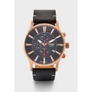 Cruiser Leather Strap Chronograph Watch