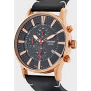 Cruiser Leather Strap Chronograph Watch
