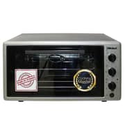 Nobel Electric Oven Silver 45 Litre Turbo Fan Twin Heating Elements Extra Pan