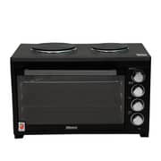 Nobel Electric Oven Black Convection Fan 2 Hot Plate Rotisserie