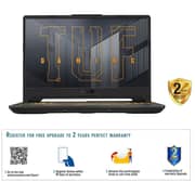 ASUS TUF Gaming F15 Gaming Laptop - 11th Gen Core i5 2.6GHz 8GB 512GB 4GB Win11Home 15.6inch FHD 144Hz Grey Nvidia GeForce RTX 3050 FX506HCB HN1138W (2022) Middle East Version