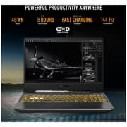 ASUS TUF Gaming F15 Gaming Laptop - 11th Gen Core i5 2.6GHz 8GB 512GB 4GB Win11Home 15.6inch FHD 144Hz Grey Nvidia GeForce RTX 3050 FX506HCB HN1138W (2022) Middle East Version