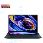 ASUS ZenBook Duo 14 (2021) Laptop - 11th Gen / Intel Core i7-1195G7 / 14inch FHD / 16GB RAM / 1TB SSD / 2GB NVIDIA GeForce MX450 Graphics / Windows 11 Home / English & Arabic Keyboard / Blue / Middle East Version - [UX482EGR-HY373W]