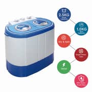 Nobel Top Load Baby Washing Machine with Multi Programs White - NWM300