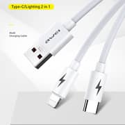 Awei Cl-79 Dual Output Multi Charging Data Cable