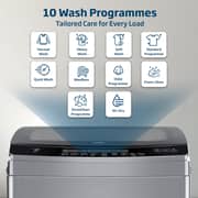 Beko 12 kg Top load washing, 10 Programmes, Air Dry, Stainless Steel drum, Silver colour, WTL120S