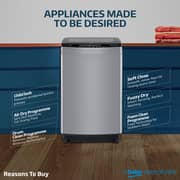 Beko 12 kg Top load washing, 10 Programmes, Air Dry, Stainless Steel drum, Silver colour, WTL120S