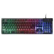Meetion Rainbow Backlit Gaming Wired Keyboard Black