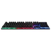 Meetion Rainbow Backlit Gaming Wired Keyboard Black
