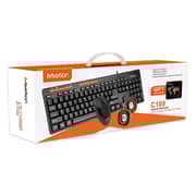 Meetion Keyboard Mouse and Speaker 3 in 1 Combo Pack Black/Orange