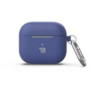 Baykron Silicone Case With Carabiner For Airpods 3rd Generation Midnight Blue