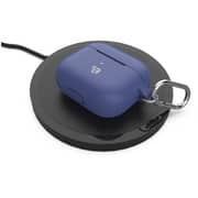 Baykron Silicone Case With Carabiner For Airpods 3rd Generation Midnight Blue
