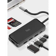 FITIT 7-in-1 USB Type C Hub Multiport Adapter with 4K HDMI, USB C PD Power Delivery, 3x USB, SD TF Card Reader, Compatible with Mac Book Pro XPS and More Type C Devices