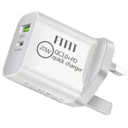 Fitit Dual Port Fast Charging 20W Wall Adapter White - FWA-001
