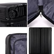 Stargold Sg-tpc35 Abs+pc Material Trolley Luggage With Number Lock, Black- 20 Inches.