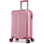 Stargold Sg-tpc35 Abs+pc Material Trolley Luggage With Number Lock, Rose Pink- 20 Inches.