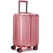 Stargold Sg-tpc35 Abs+pc Material Trolley Luggage With Number Lock, Rose Pink- 20 Inches.