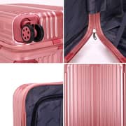Stargold Sg-tpc35 Abs+pc Material Trolley Luggage With Number Lock, Rose Pink- 20 Inches.