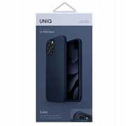 Uniq Lino Silicon Back Case Cover Blue iPhone 13 Pro Max
