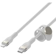 Belkin Braided Silicone USB-C To Lightning Cable 1m White