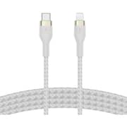 Belkin Braided Silicone USB-C To Lightning Cable 1m White