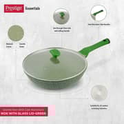 Prestige Granite Non-Stick Aluminium Wok Pan With Lid PR81117