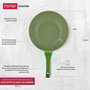 Prestige Granite Non-Stick Aluminium Wok Pan With Lid PR81117