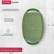 Prestige Granite Non-Stick Aluminium 2 Handle Grill Pan PR81124