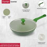 Prestige Granite Non-Stick Aluminium Wok Pan With Lid PR81116