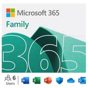 Microsoft Office M365 Family 12 months Renewal Multicolor