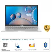 ASUS (2019) Laptop - 10th Gen / Intel Core i3-10110U / 14inch FHD / 4GB RAM / 256GB SSD / Shared Intel UHD Graphics / Windows 11 Home / English & Arabic Keyboard / Silver / Middle East Version - [X415FA-BV072W]