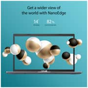 ASUS (2019) Laptop - 10th Gen / Intel Core i3-10110U / 14inch FHD / 4GB RAM / 256GB SSD / Shared Intel UHD Graphics / Windows 11 Home / English & Arabic Keyboard / Silver / Middle East Version - [X415FA-BV072W]