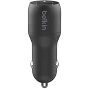 Belkin Dual USB-A Car Charger Boost Charge 24W Black
