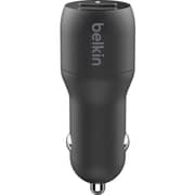 Belkin Dual USB-A Car Charger Boost Charge 24W Black