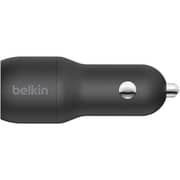 Belkin Dual USB-A Car Charger Boost Charge 24W Black